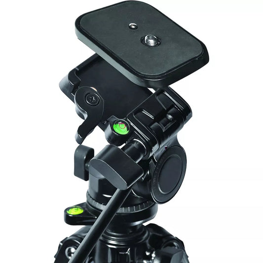 Convertible 2‑in‑1 Tripod Monopod with Fluid Pan Head and Carry Case