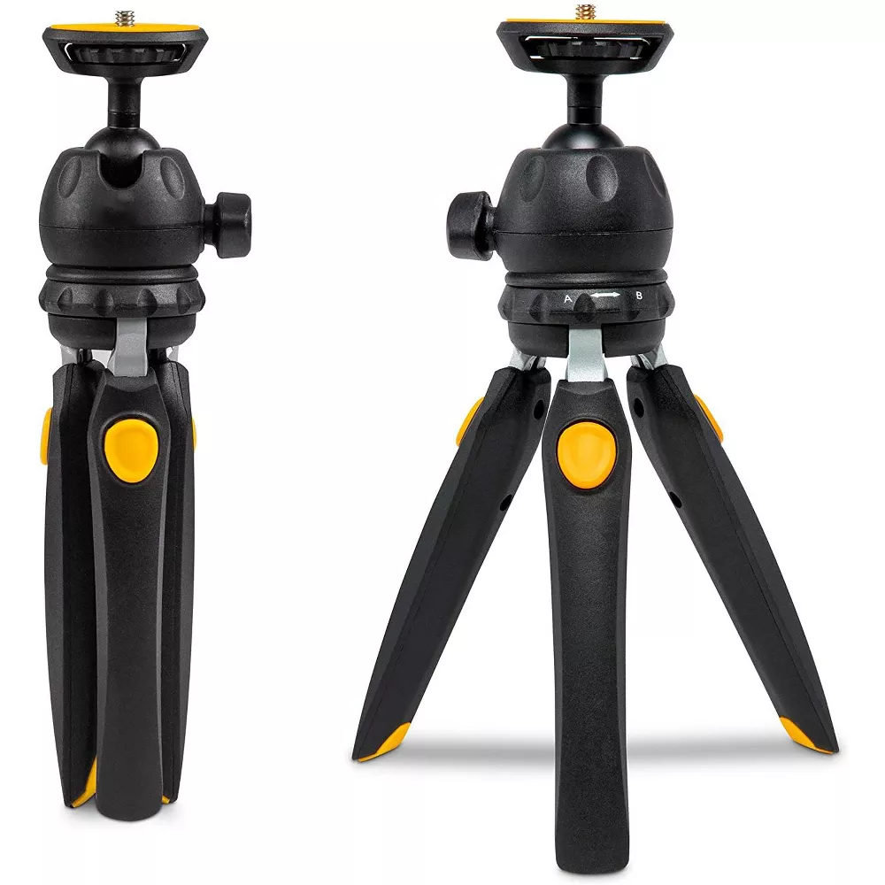 2‑in‑1 Compact Camera Tripod Monopod with Bluetooth Remote & 360° Ball Head