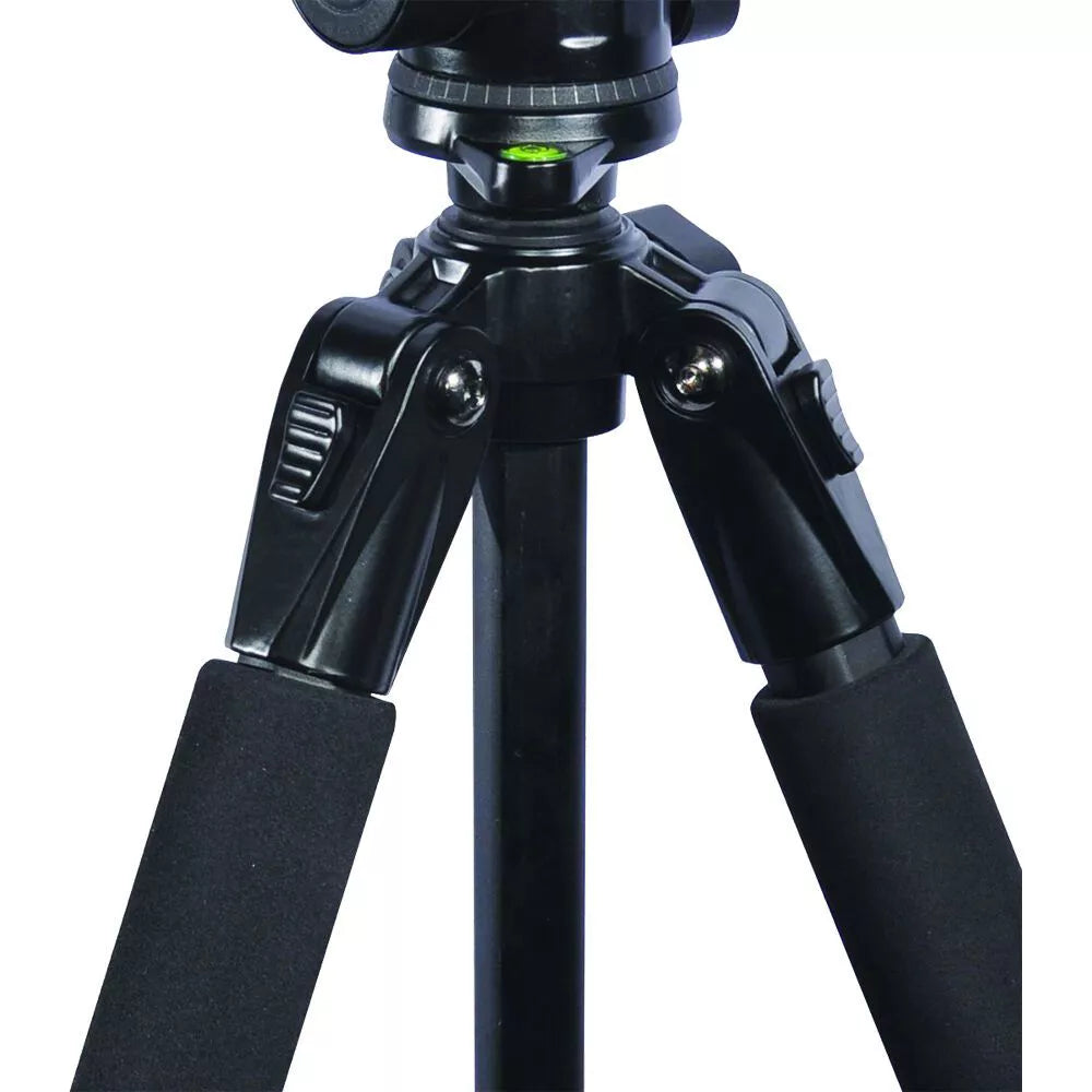 Convertible 2‑in‑1 Tripod Monopod with Fluid Pan Head and Carry Case