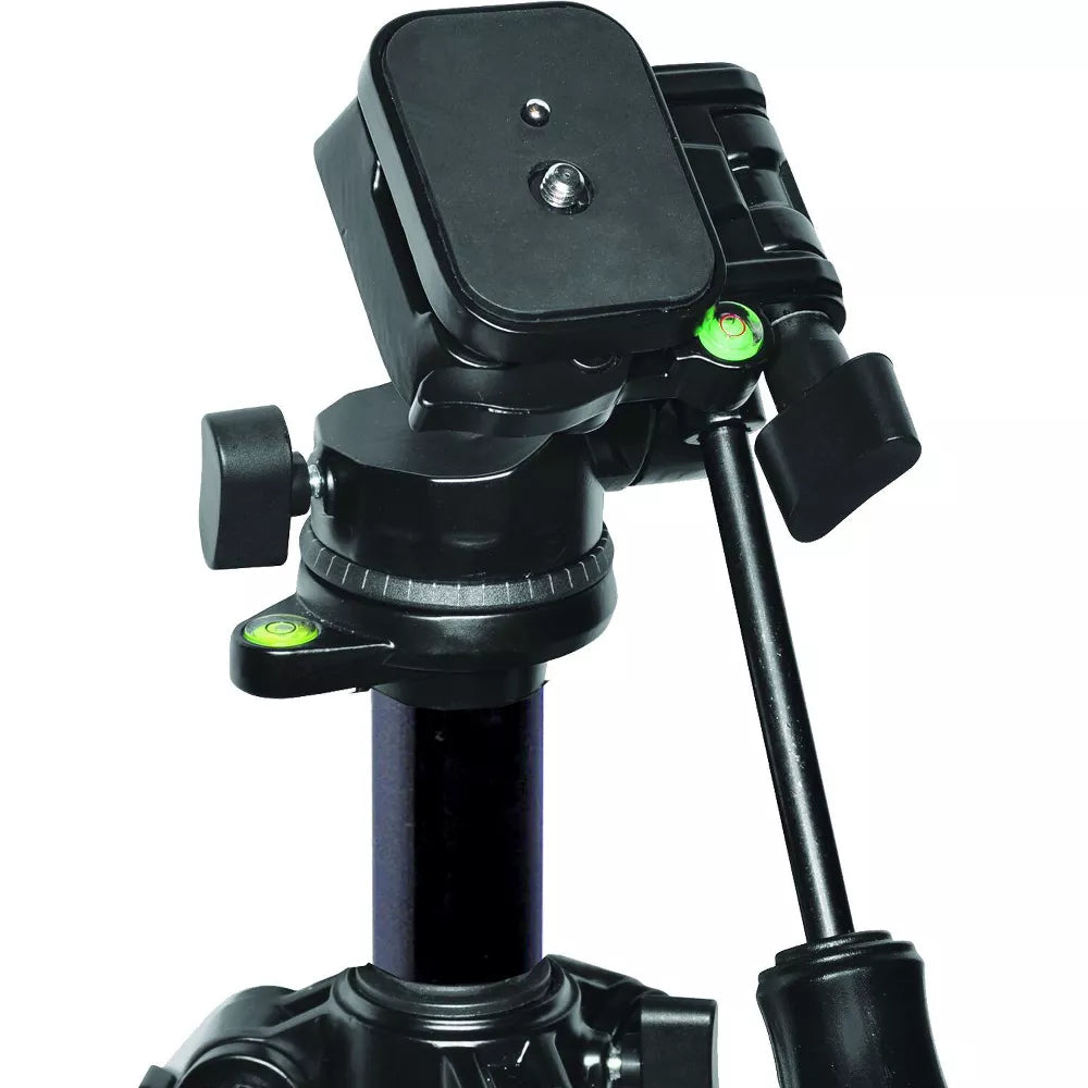 Convertible 2‑in‑1 Tripod Monopod with Fluid Pan Head and Carry Case