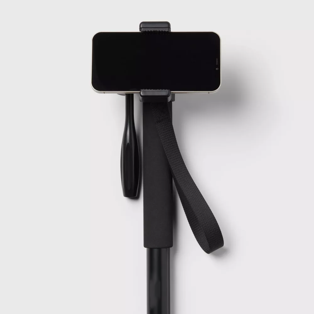 Telescoping Monopod with 3‑Way Panhead and Multi‑Device Mounts