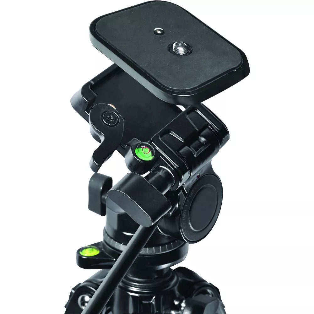 Convertible 2‑in‑1 Tripod Monopod with Fluid Pan Head and Carry Case